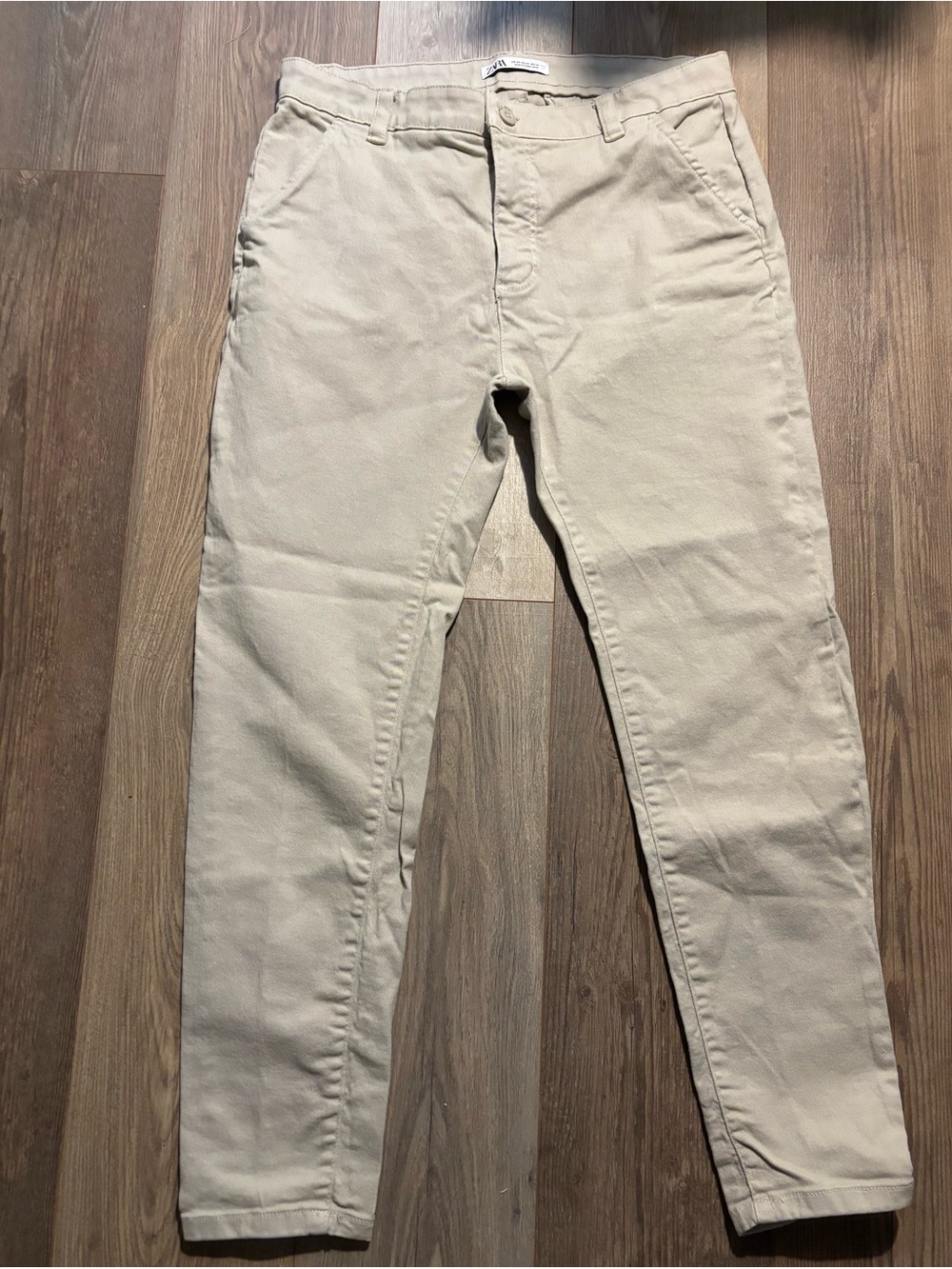 Zara Men's Chinos in Light Beige